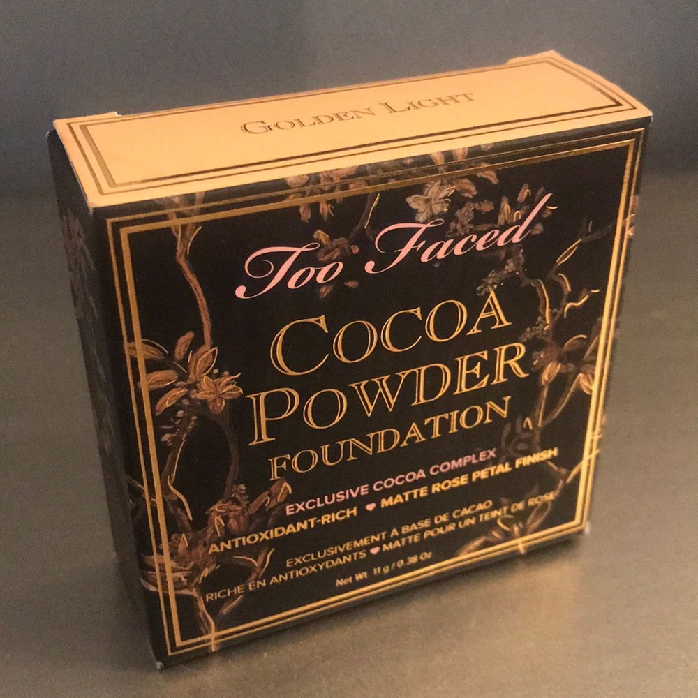 Too Faced Cocoa Powder Foundation NIB Golden Light